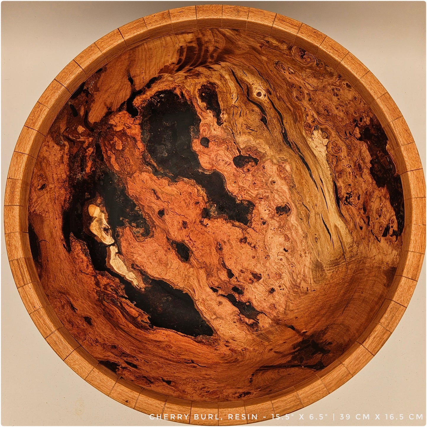 Large Cherry Burl Bowl