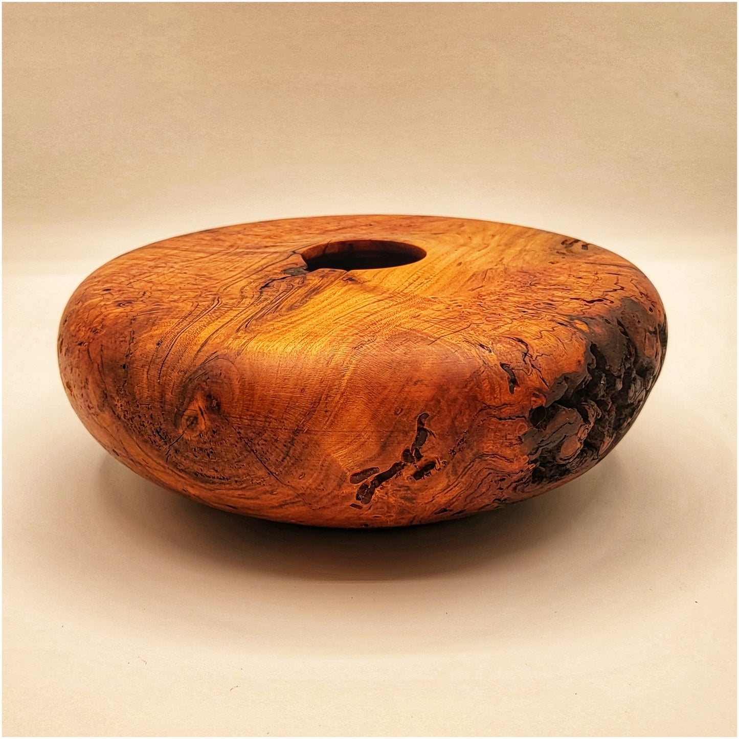 Cherry burl vase