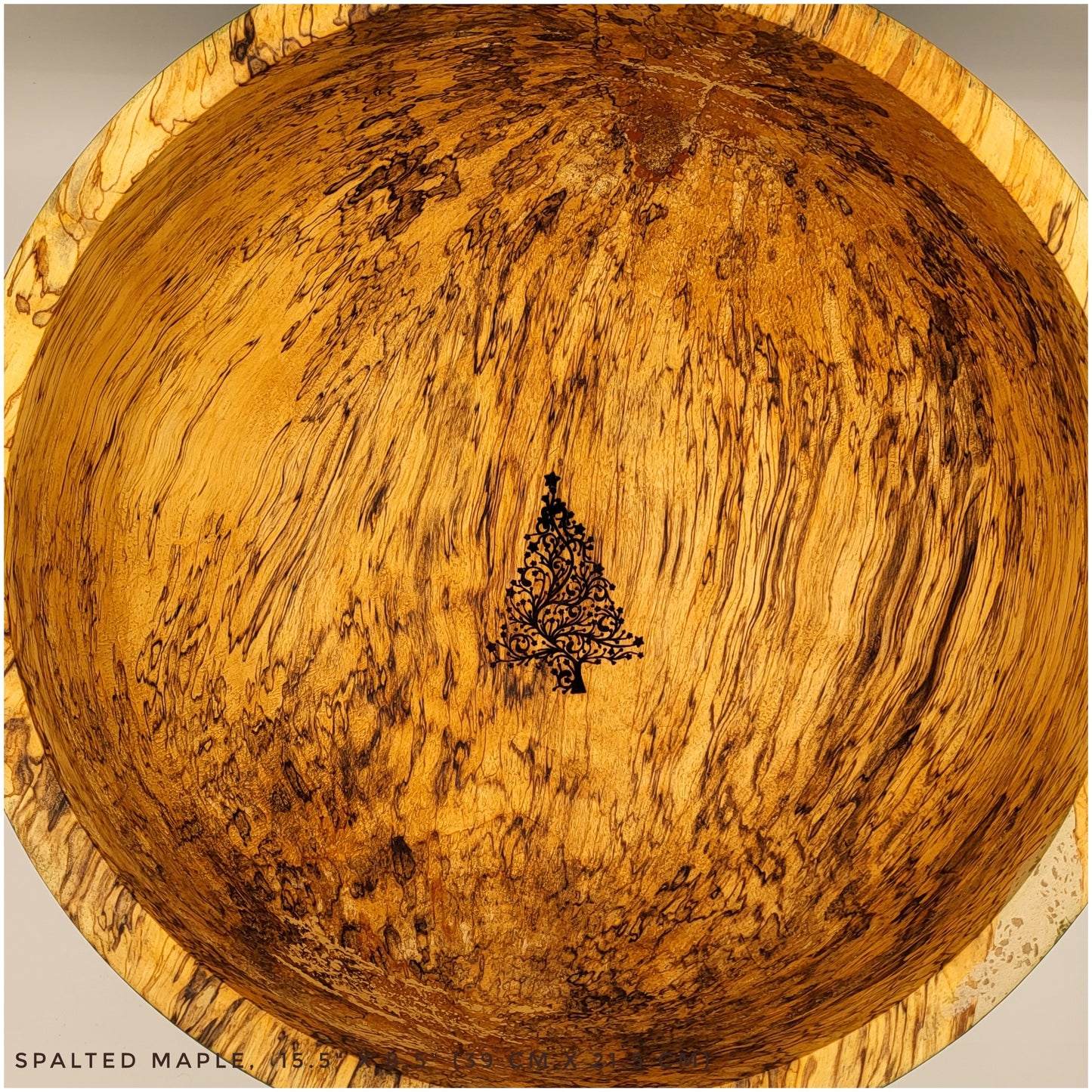 Huge Spalted Maple Christmas Bowl