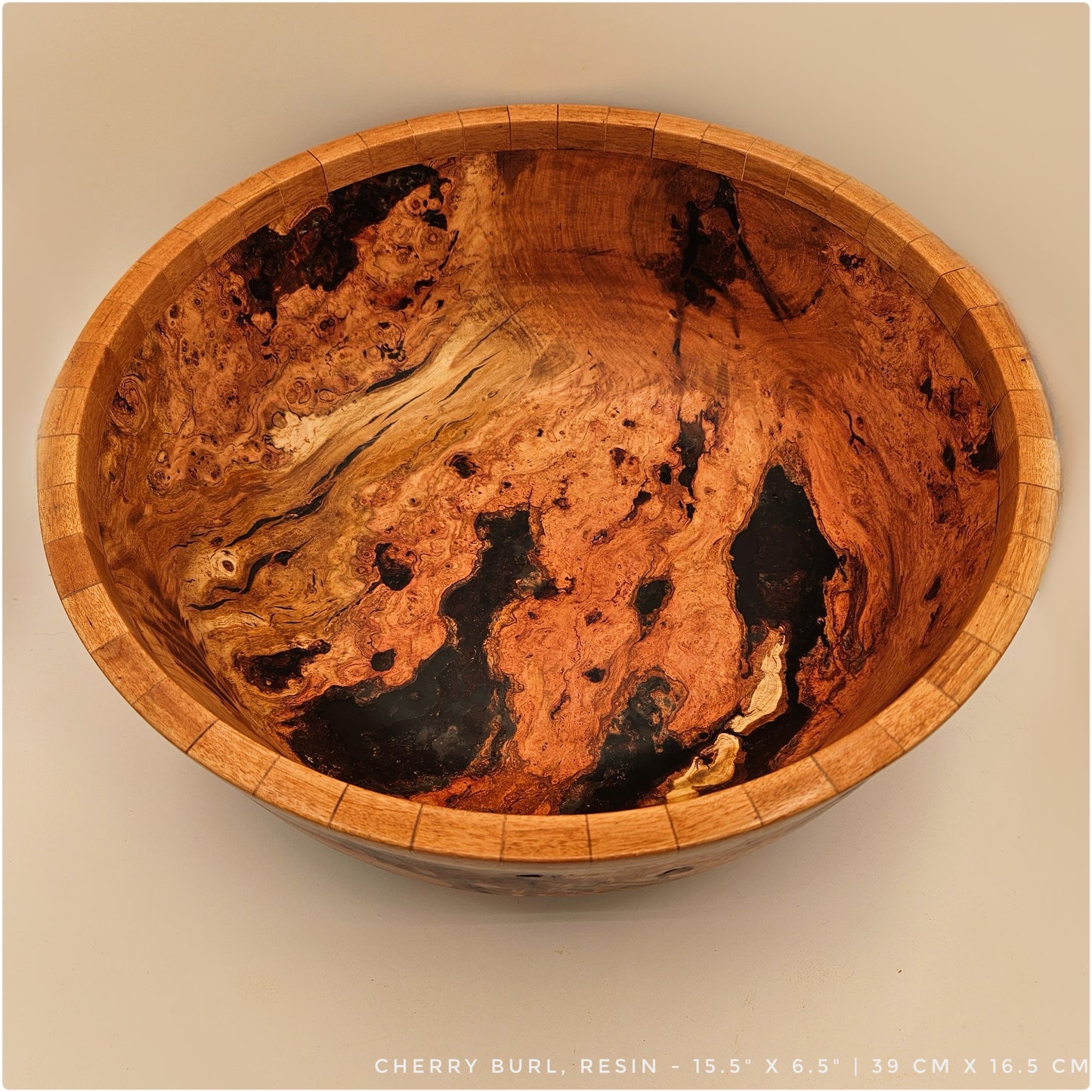 Large Cherry Burl Bowl