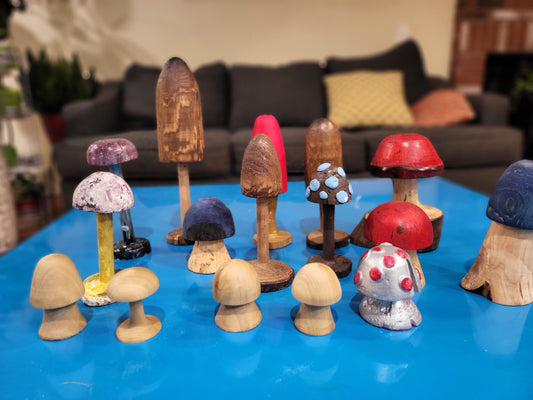 Wooden Mushrooms