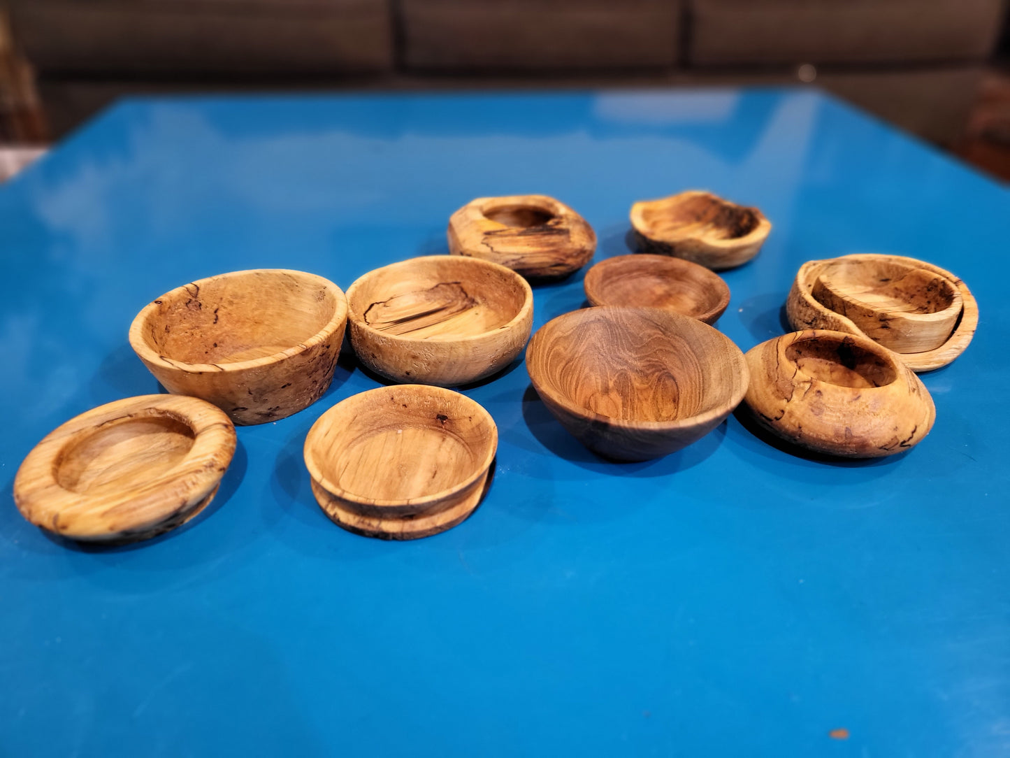 Tiny wooden bowls