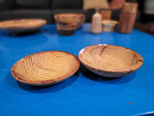 Small yellow pine bowl