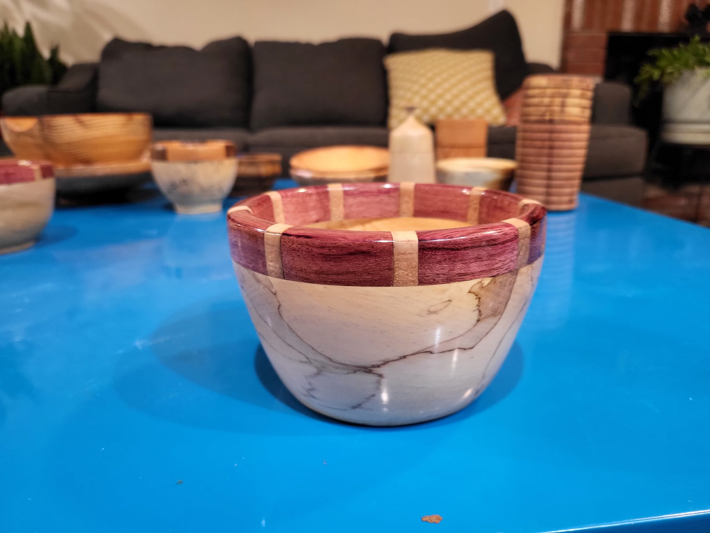 Gum and Purpleheart bowl